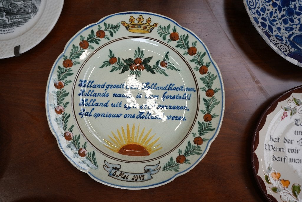 Historisch herdenkingsbord 5 Mei 1945, Antiek en Kunst, Ophalen