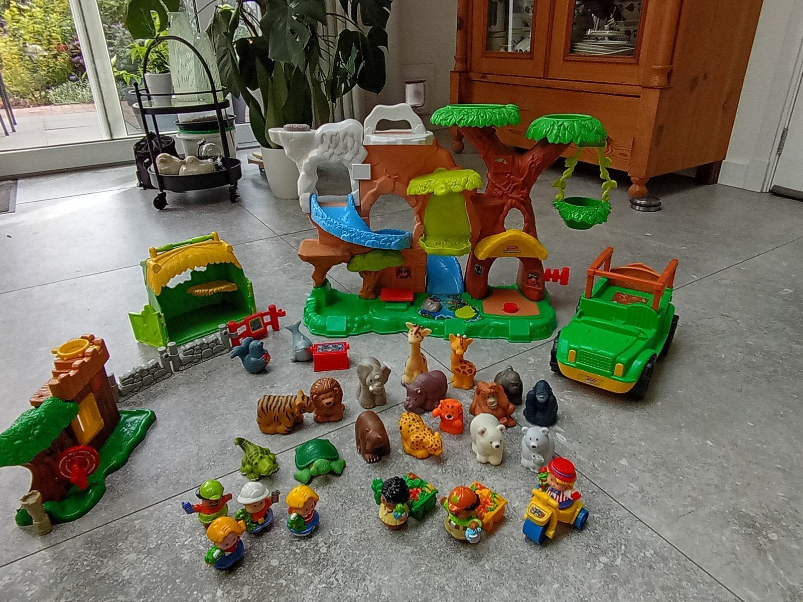 Grote set Fisher-Price Little People dierentuin en meer, Ophalen, Gebruikt, Jongen of Meisje