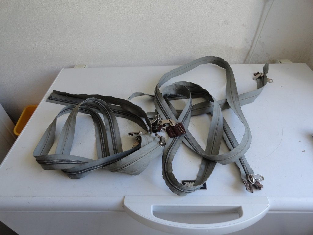 Tentritsen, ritsen voor tent YKK, 4 stuks, 2 meter en 155 cm, Caravans en Kamperen, Ophalen of Verzenden
