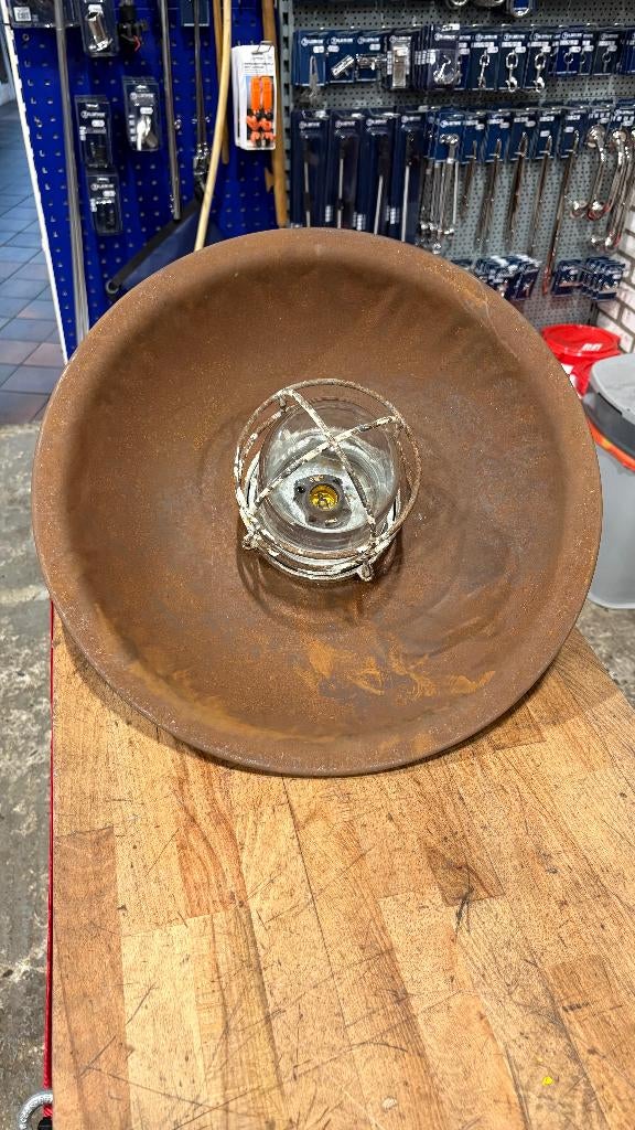 Hanglamp Vintage, Ophalen of Verzenden, Zo goed als nieuw, Industrieel, Minder dan 50 cm