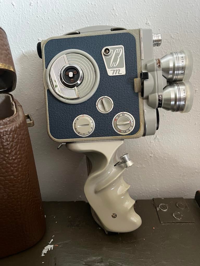 Vintage Eumig C3M 8mm filmcamera met gebruiksaanwijzing, Ophalen of Verzenden, Gebruikt, Overige materialen