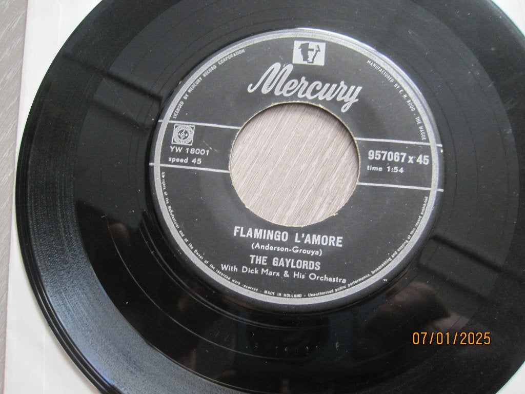 The Gaylords  -  Ma ma ma marie, 7 inch, Ophalen of Verzenden, Zo goed als nieuw, Overige typen
