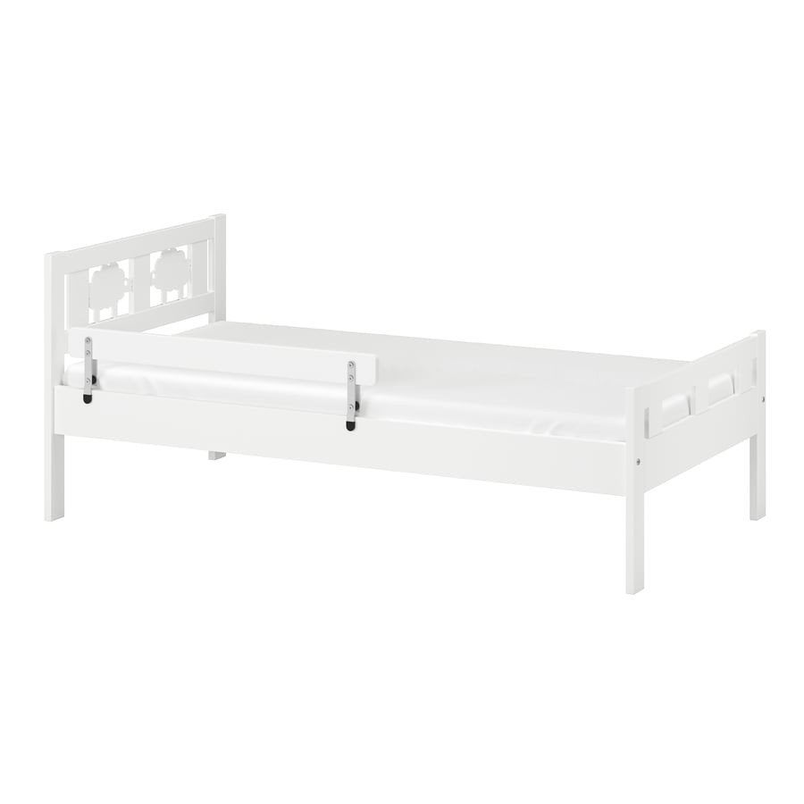 Peuterbed met lattenbodem, wit 70x160 cm inclusief matras, Ophalen, Gebruikt, 70 tot 85 cm, 140 tot 160 cm