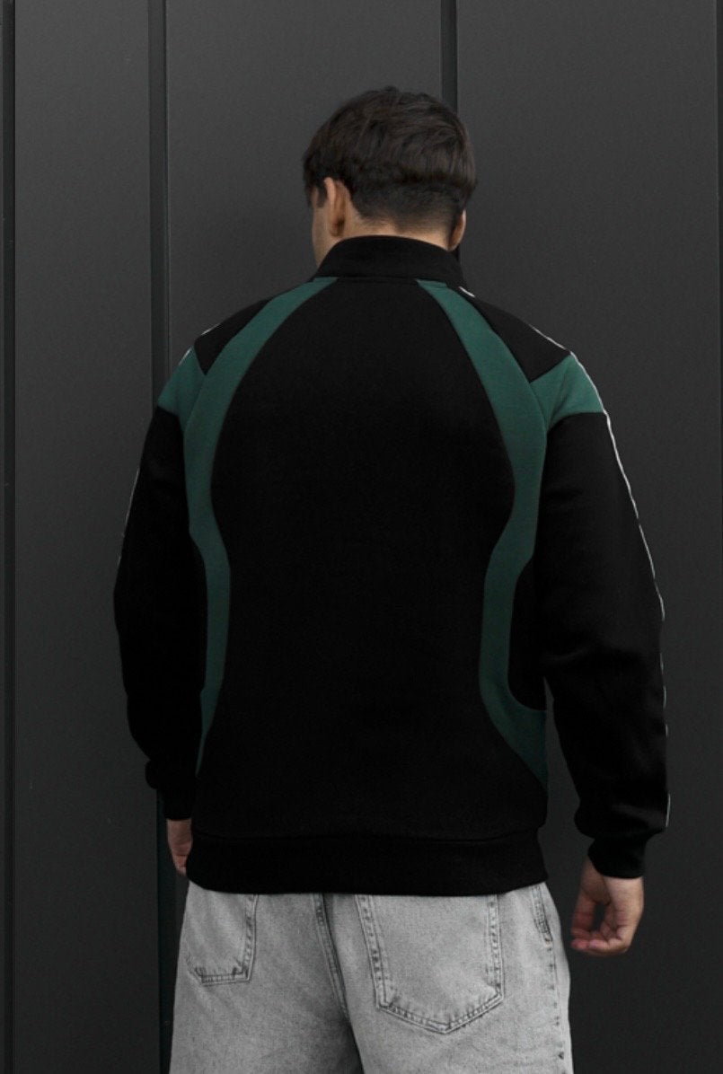 Oversized Fleece Trui - Groen/Zwart & Wit/Zwart, Ophalen of Verzenden, Nieuw, Overige maten, Meerkleurig