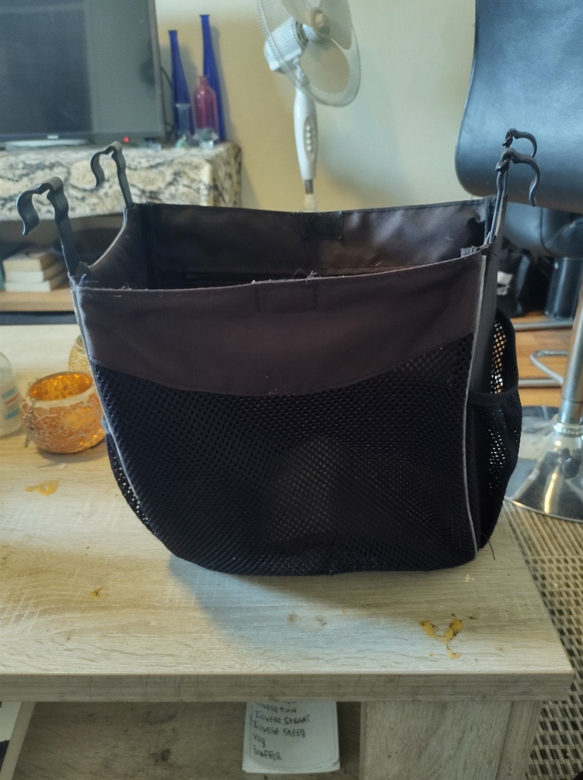 Rollator tas kleur zwartgrys 20cm breed 25cm hoog, Ophalen