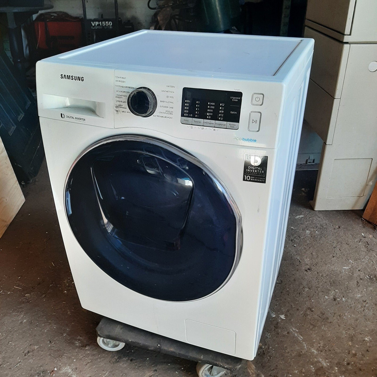 samsung eco bubbel, 6 tot 8 kg, Ophalen, Gebruikt, 85 tot 90 cm