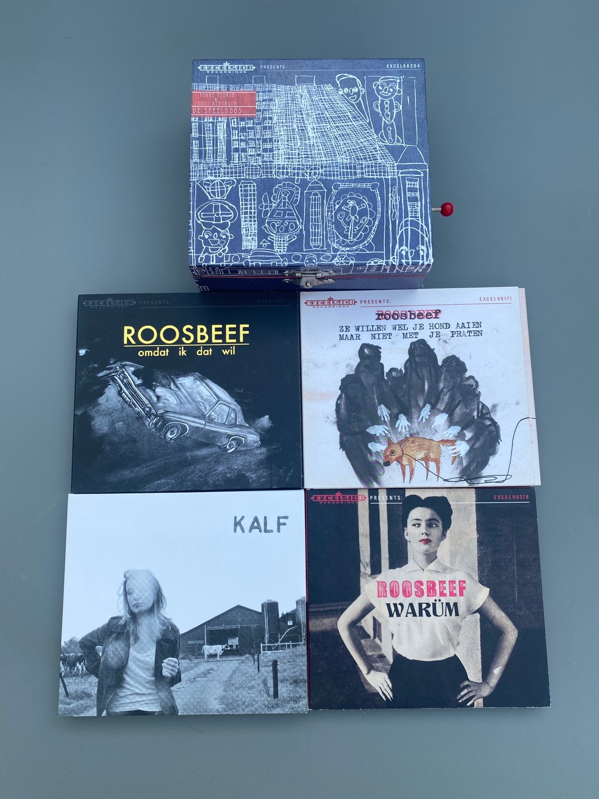 Roosbeef CD verzameling + De Speeldoos + gesigneerde Warum, Ophalen of Verzenden, Gebruikt