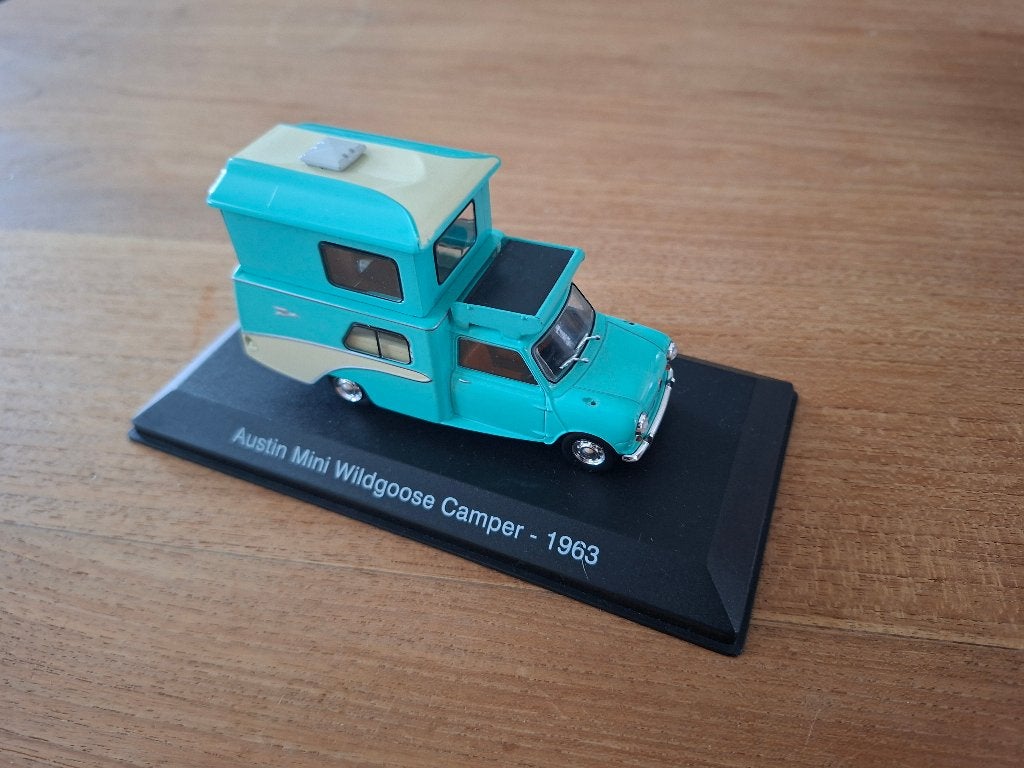 austin mini wildgoose camper 1963 1:43 hachette., Ophalen of Verzenden, Nieuw, Auto, Overige merken