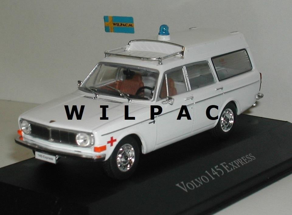 Volvo 145. Express ambulance ziekenauto . Atlas schaal 1:43., Ophalen of Verzenden, Nieuw, Auto, Overige merken