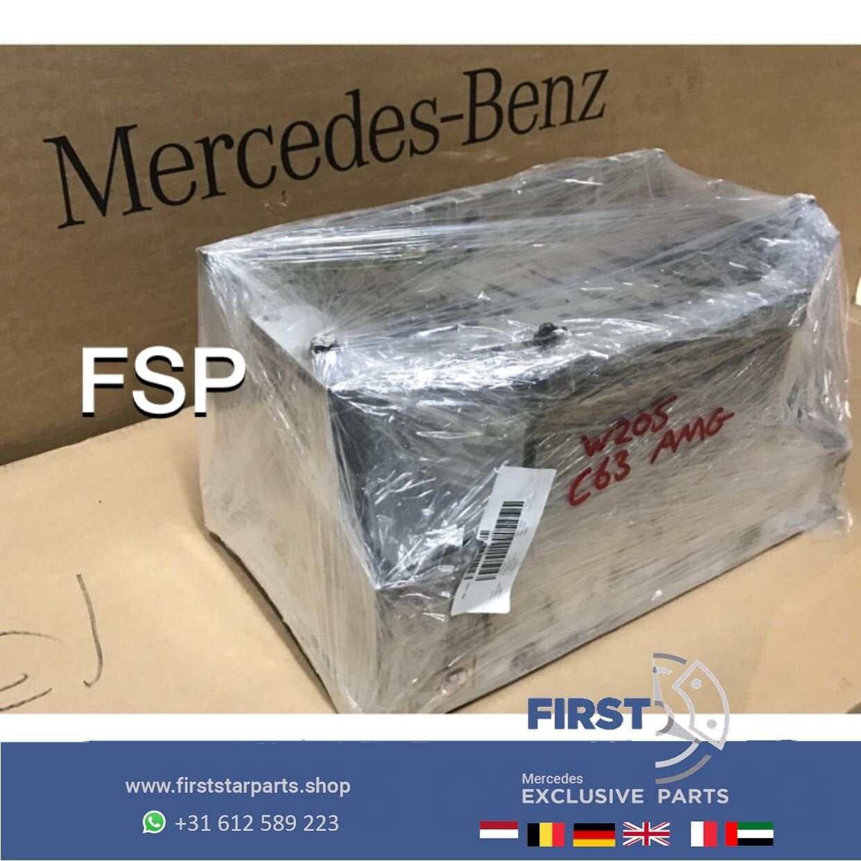 W205 C63 AMG ACCUBAK aluminium ACCU HOUDER BAK Mercedes C 63, Auto-onderdelen, Gebruikt, -, Ophalen of Verzenden, -