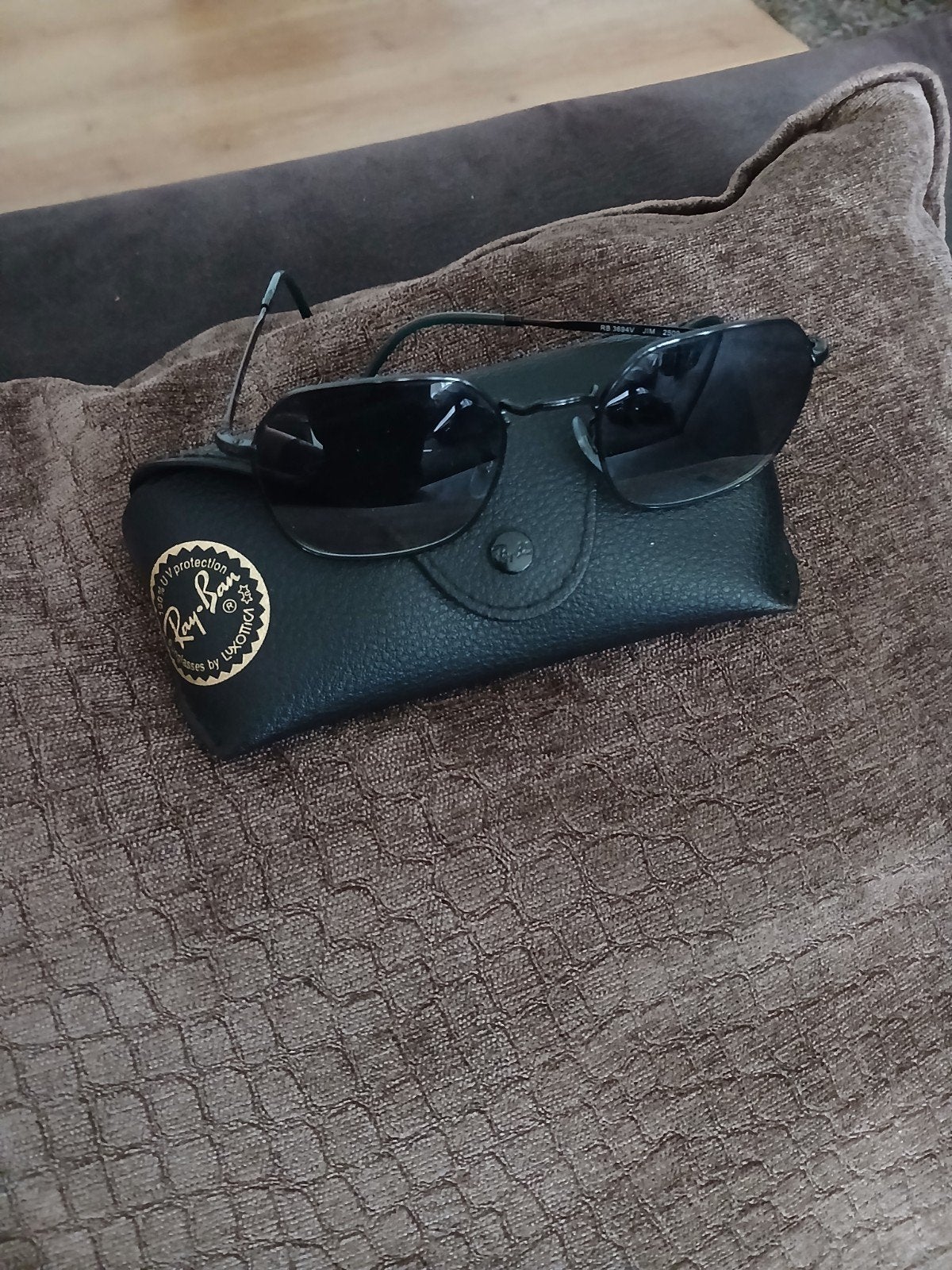 Ray-Ban zonnebril op sterkte - RB 3694V JIM 2500, Zonnebril op sterkte, Zwart, Ophalen of Verzenden, Zo goed als nieuw