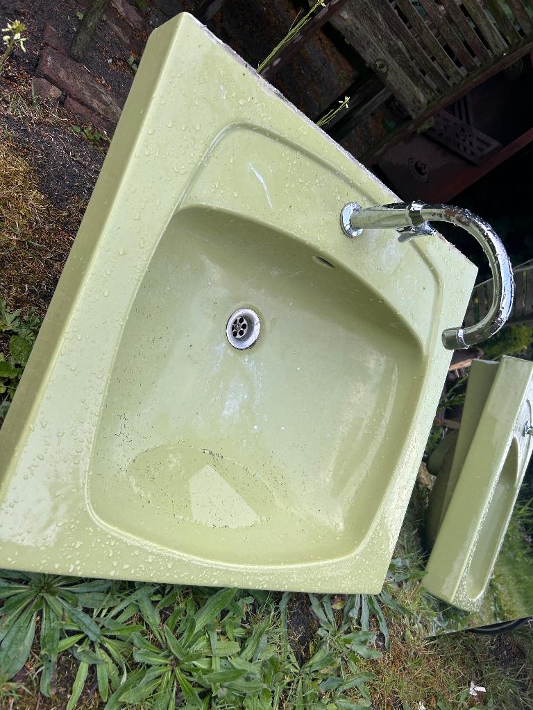 Vintage wasbak, Ophalen, Gebruikt, Wastafel