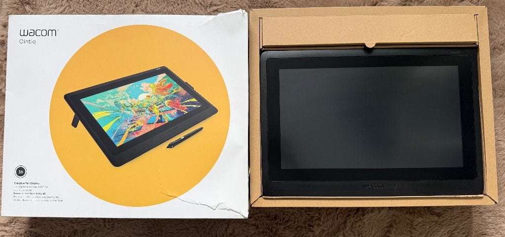Wacom Cintiq 16 – weinig gebruikt – zonder pen, Computers en Software, Tekentablets, Ophalen of Verzenden, Zo goed als nieuw, Bedraad
