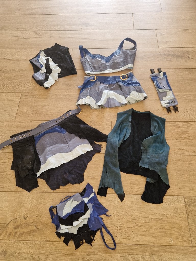 leren party kleding dame en heer, Onbekend, Ophalen of Verzenden, Gedragen