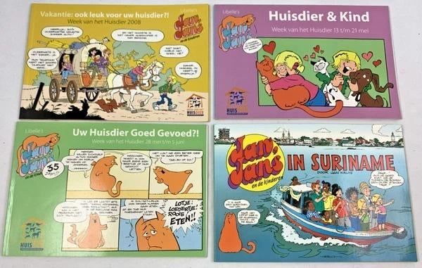 Jan Kruis Jan Jans en de Kinderen Promo Strips 4 Stuks set, Jan Kruis, Verzenden, Zo goed als nieuw, Meerdere stripboeken