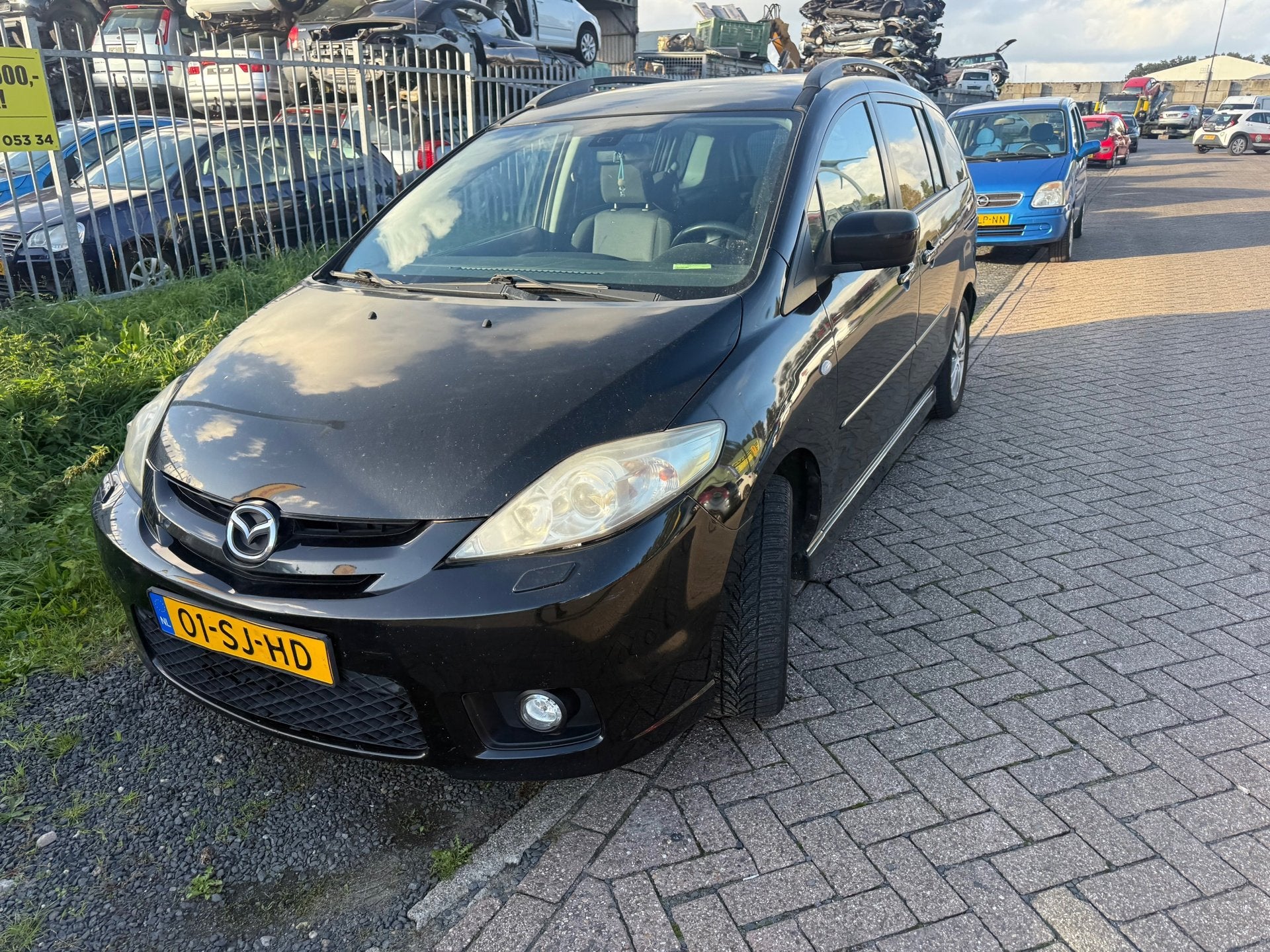 Mazda 5 2.0 Active export ! 7 persoons, Auto's, Voorwielaandrijving, Gebruikt, 7 stoelen, Zwart