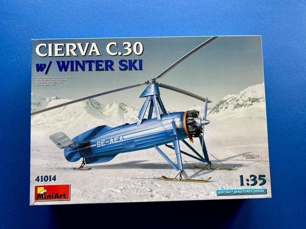 miniArt	41014	Cierva C.30 Winter Ski 1/35, Hobby en Vrije tijd, Verzenden, Nieuw, Groter dan 1:72, Overige merken