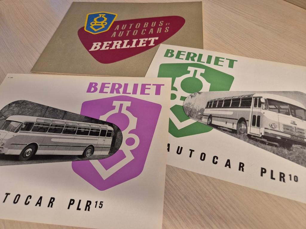 Zeldzame jaren 50 Berliet touringcar folder map 1956 izgst, Ophalen of Verzenden, Zo goed als nieuw, Overige merken