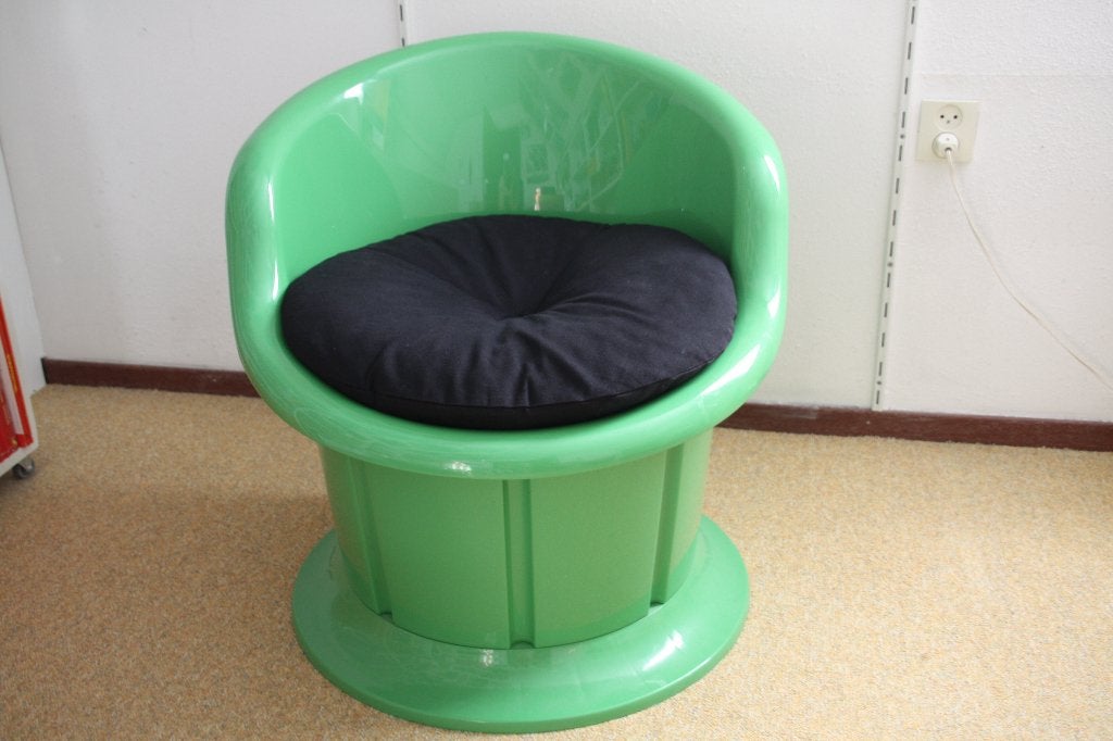 IKEA Vintage Popptorp stoel groen. Zeer goede staat., Ophalen, Overige kleuren, Design, Kunststof