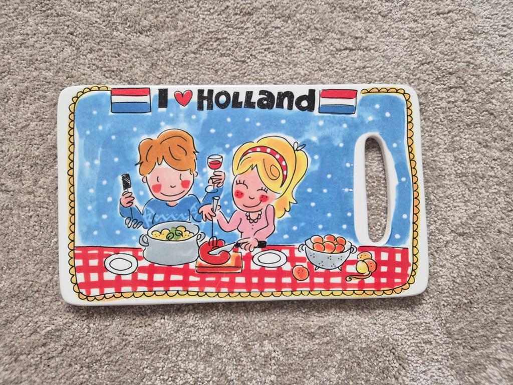 Kaasplank I love Holland blond Amsterdam, Ophalen of Verzenden, Zo goed als nieuw