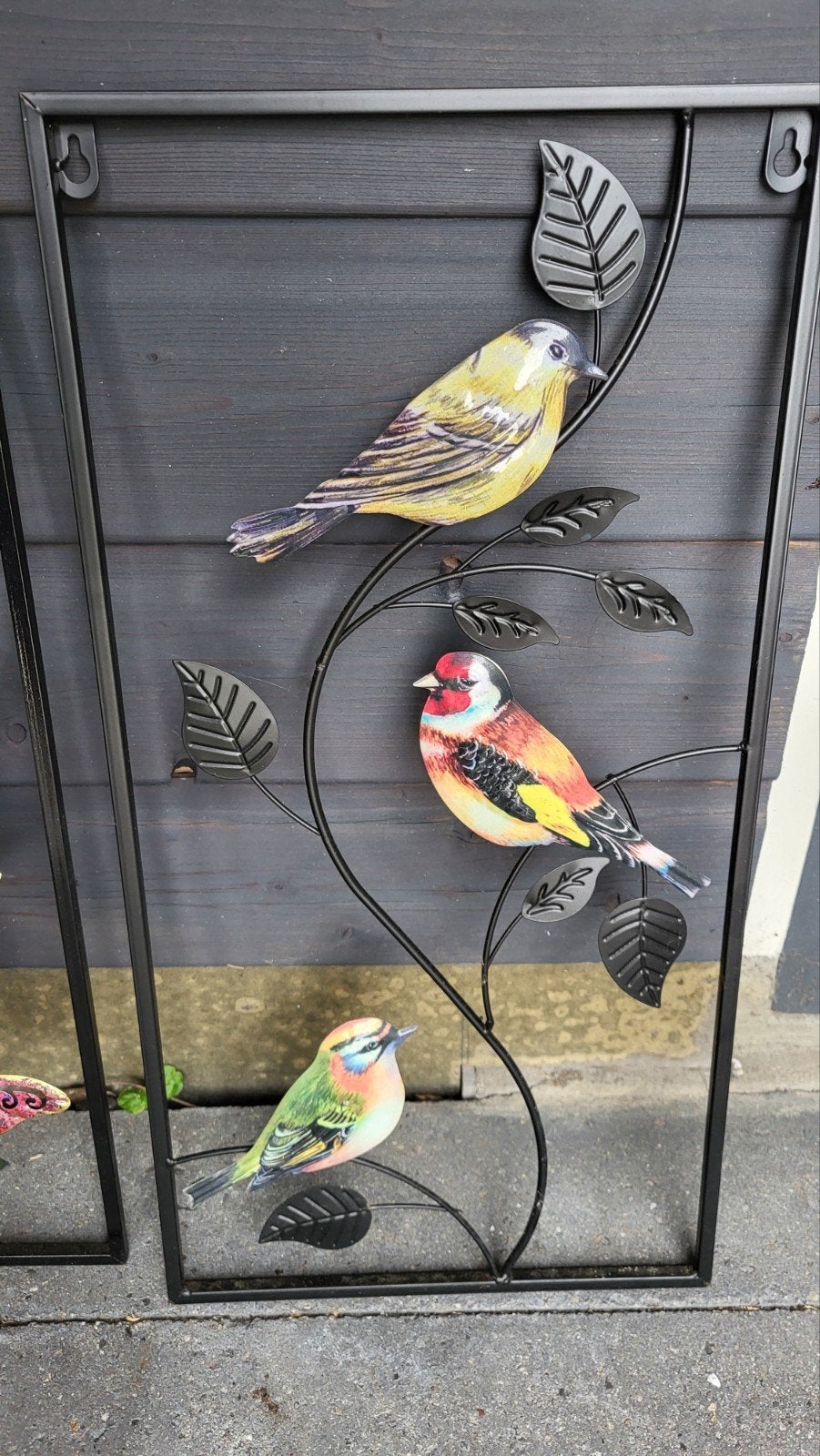 Wanddecoratie met vogels - 29x57 cm, Ophalen of Verzenden