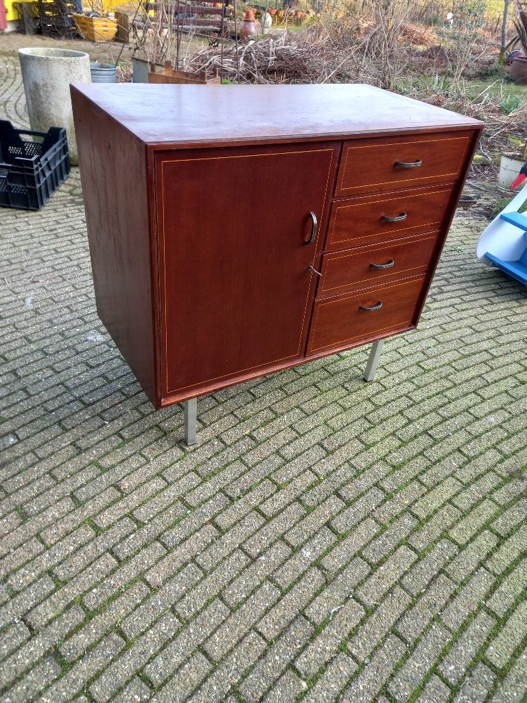 Retro vintage lowboard wandkast, Ophalen, Huis en Inrichting