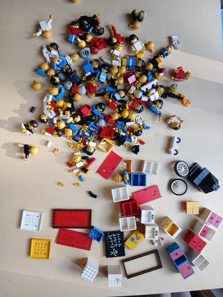 Grote kavel vintage lego poppetjes van 1976, Kinderen en Baby's, Gebruikt, Overige thema's, Lego, Overige typen