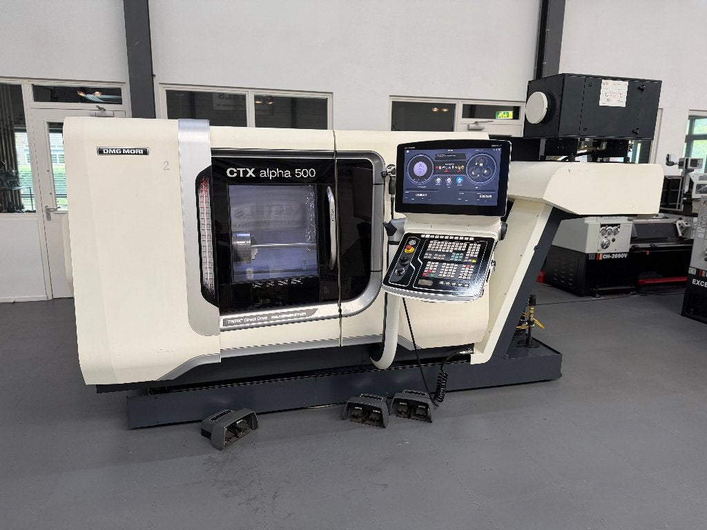 CNC-Draaibank DMG MORI CTX alpha 500 V6, 500 tot 1000 mm, Ophalen of Verzenden, Zo goed als nieuw, Metaaldraaibank