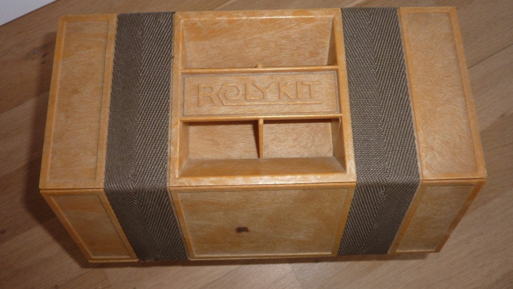 Rolykit, vintage, kist, opbergkist, opbergbox, Ophalen of Verzenden