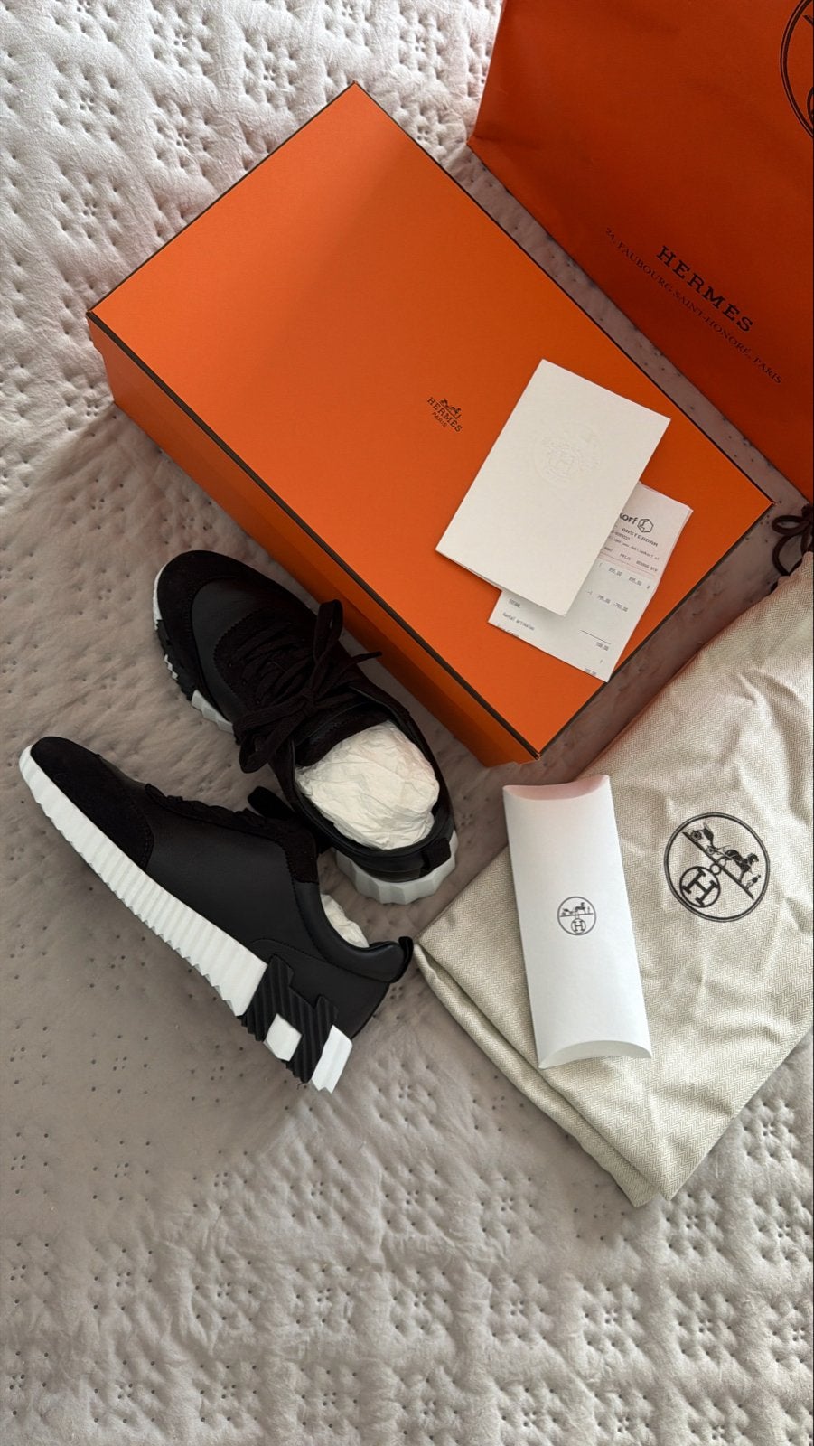 Hermes Bouncing Sneakers - Maat 39, Ophalen of Verzenden, Nieuw, Zwart, Sneakers of Gympen