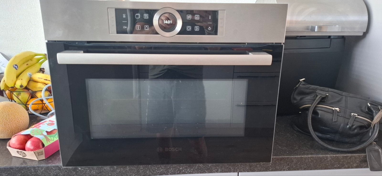 Bosch Combimagnetron CMG633BS1/01, Ophalen, Combimagnetron, Zo goed als nieuw, Inbouw