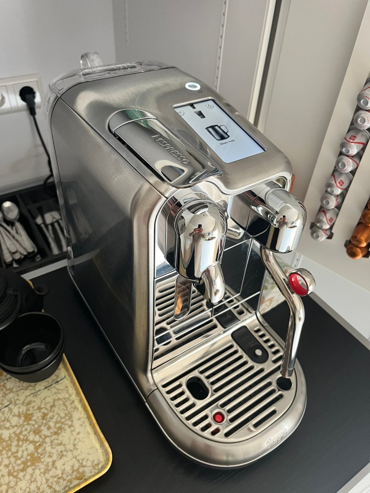 Sage Creatista Pro – als nieuw – gekocht Mei 2026, Koffiepads en cups, 10 kopjes of meer, Koffiemachine, Ophalen of Verzenden
