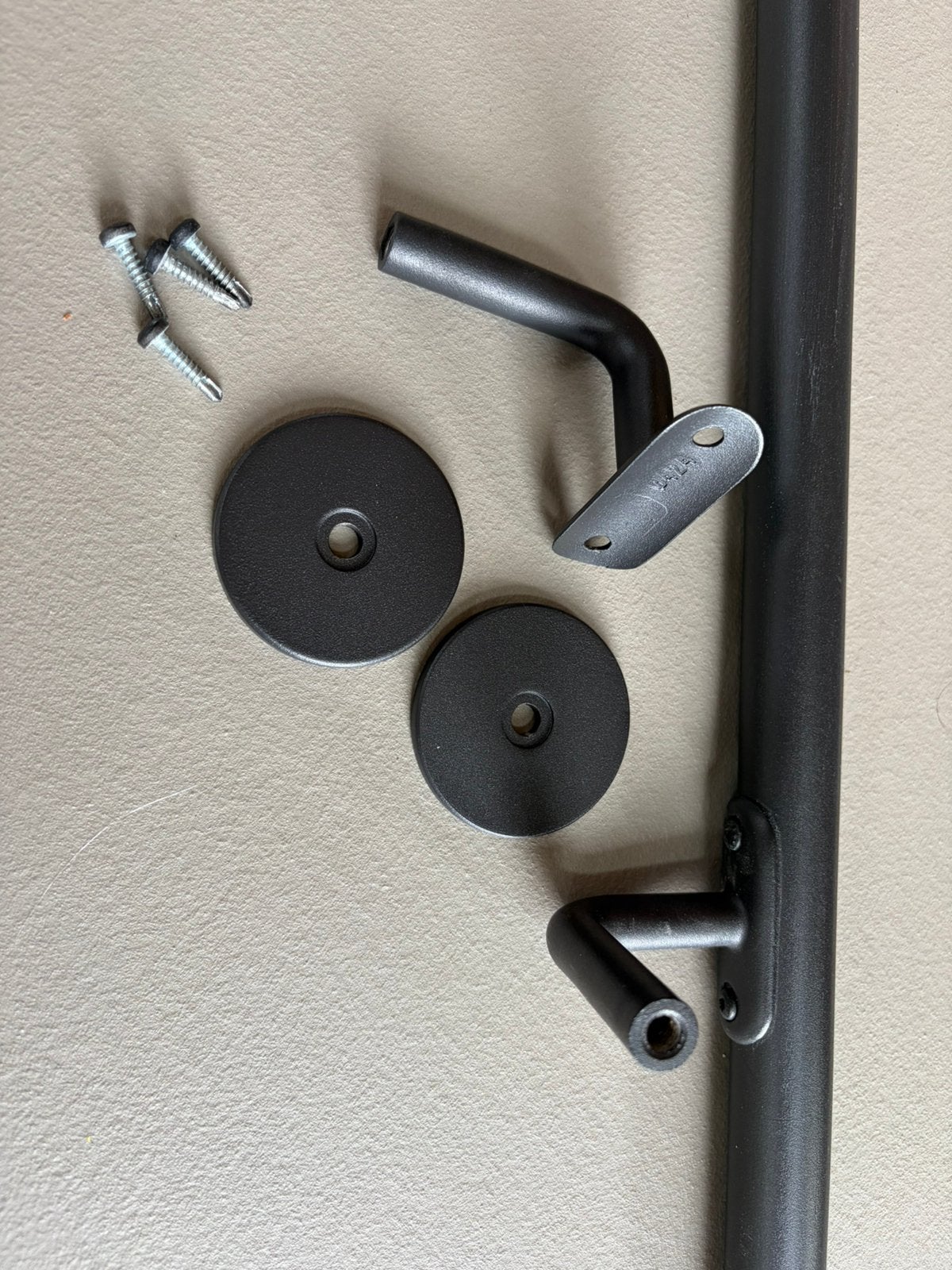 Trapleuning metaal zwart 371cm NIEUW, Ophalen, Zo goed als nieuw, Overige materialen, Overige typen