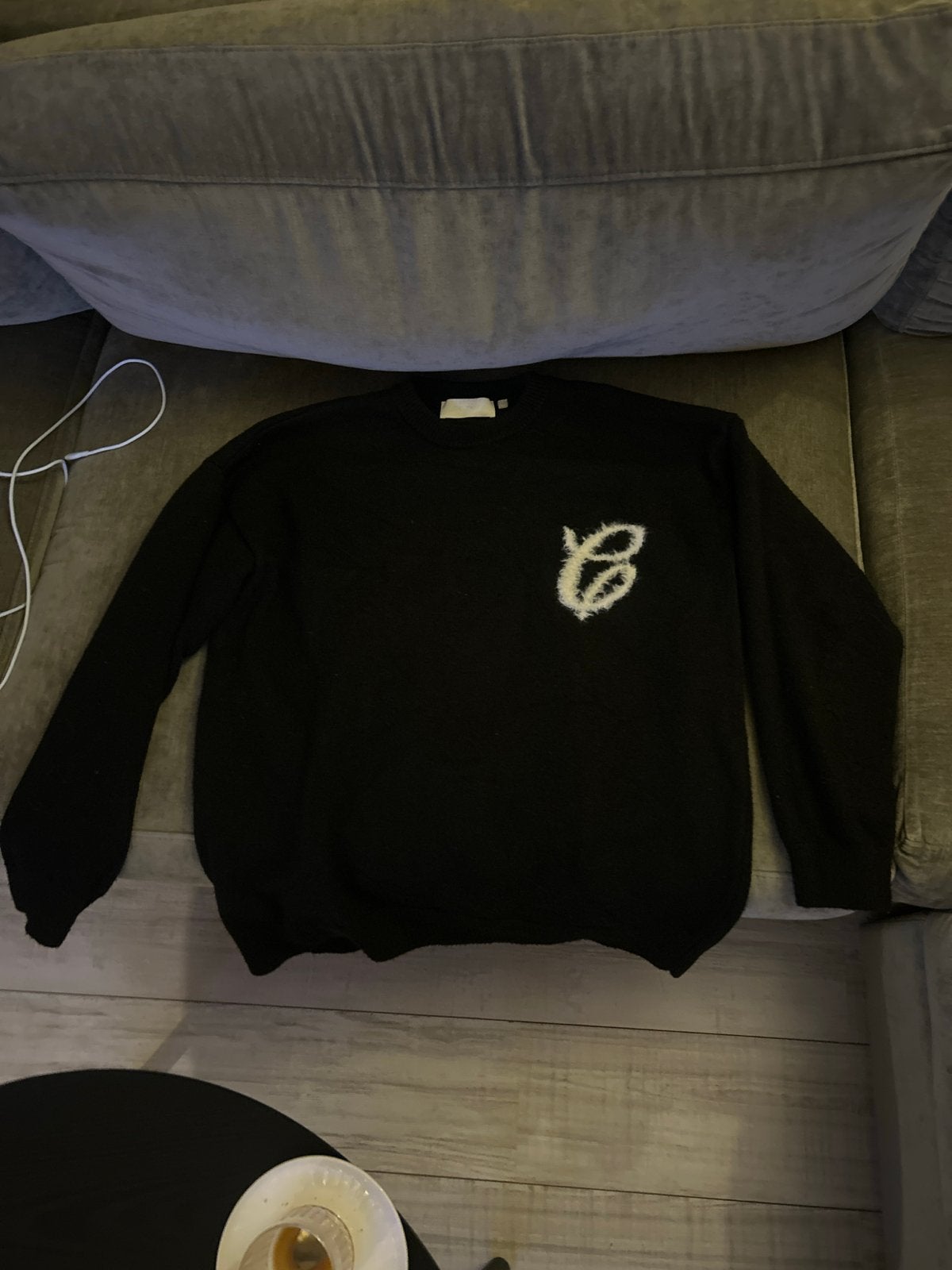 CROYÉZ trui zwart met wit logo - Zo goed als nieuw, Ophalen of Verzenden, Nieuw, Maat 56/58 (XL), Zwart