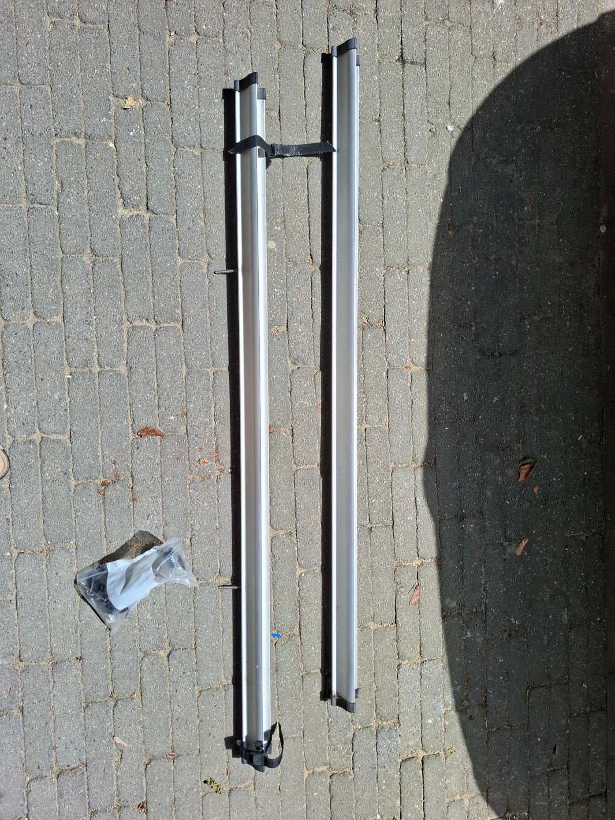 Aluminium rails voor fietsendrager camper of caravan, Caravans en Kamperen, Camper-accessoires, Ophalen, Gebruikt