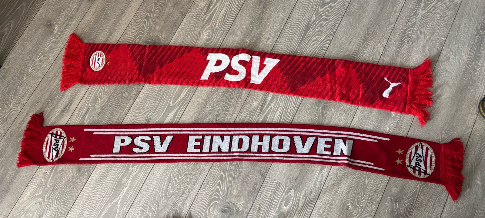 2 PSV Sjaals, Ophalen of Verzenden, Gebruikt