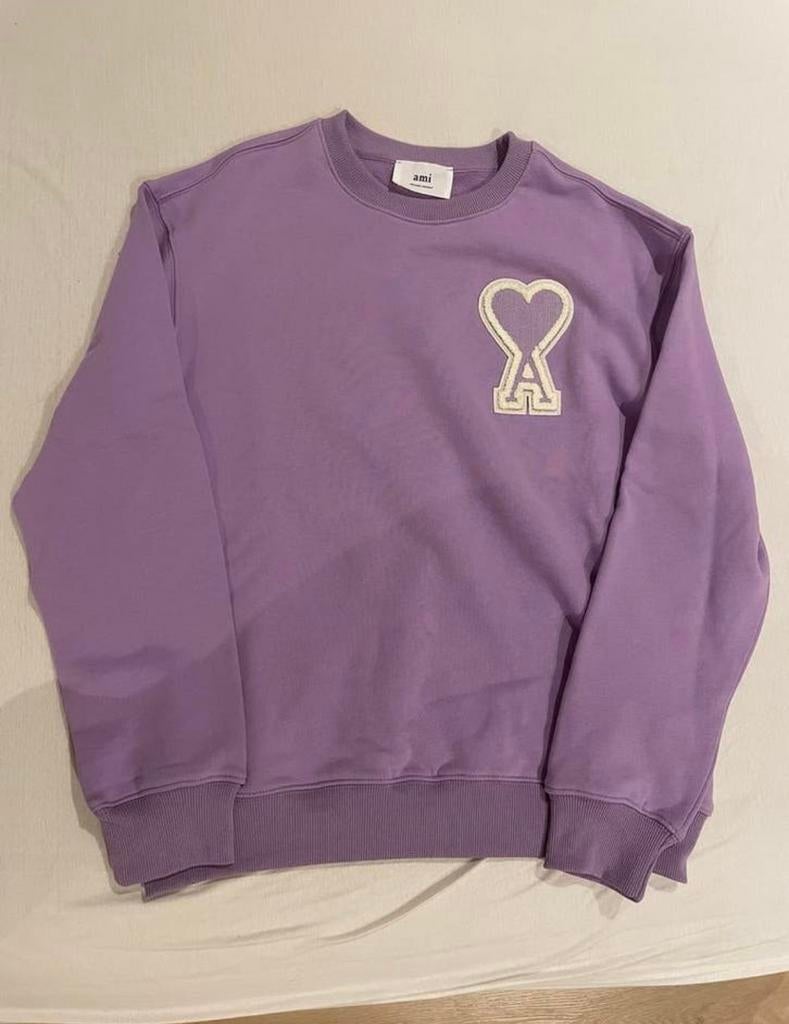 Ami paris trui sweater paar maat m, Kleding | Heren, Truien en Vesten, Ophalen of Verzenden, Nieuw, Maat 48/50 (M), Paars