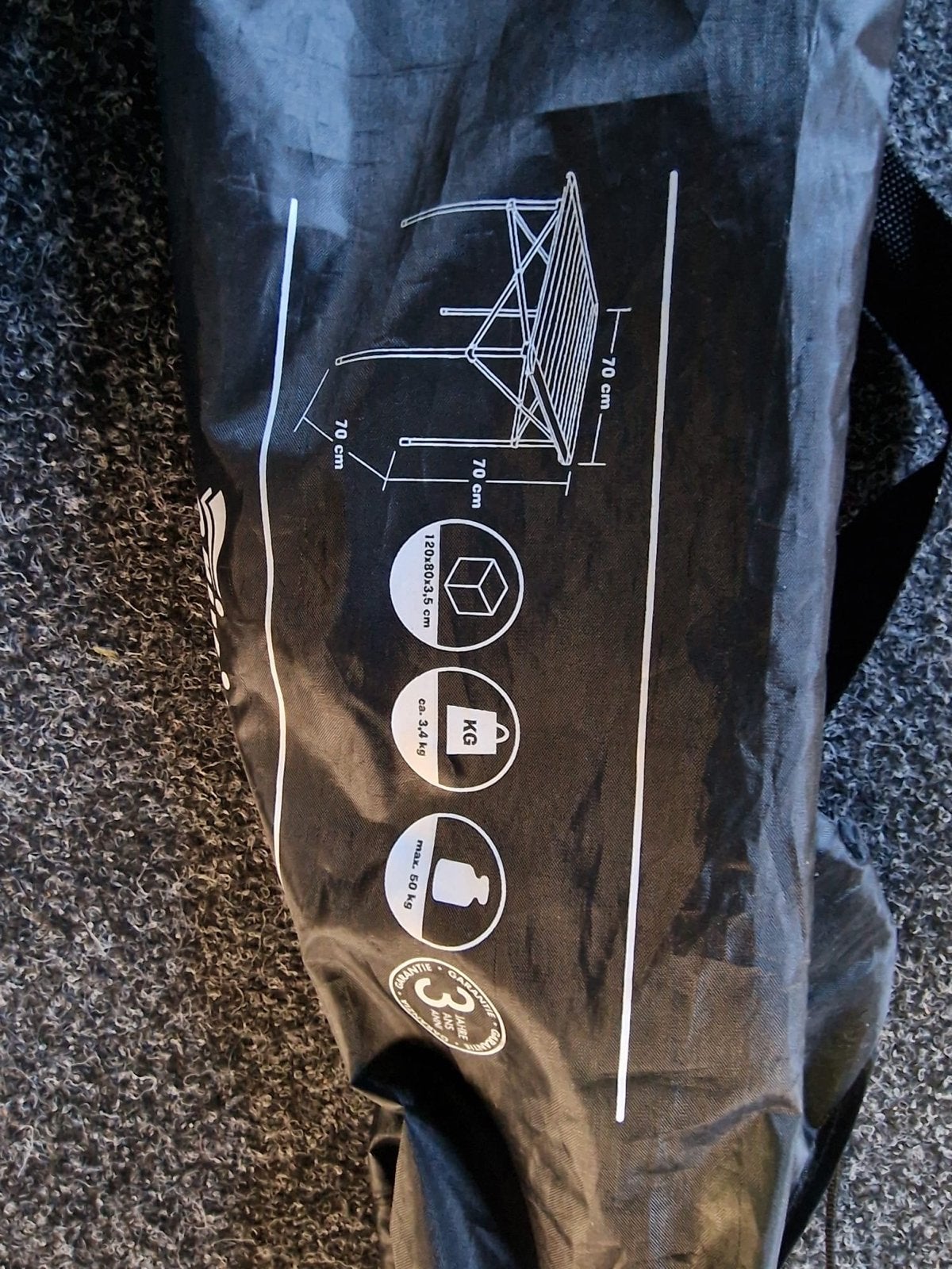 Crivit Opvouwbare Campingtafel Aluminium Lichtgewicht, Ophalen, Gebruikt, Campingtafel
