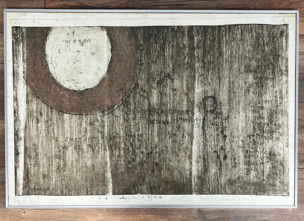 Anton Heyboer; zeer oud ets, 1970, ‘In wezen wit’, Antiek en Kunst, Ophalen
