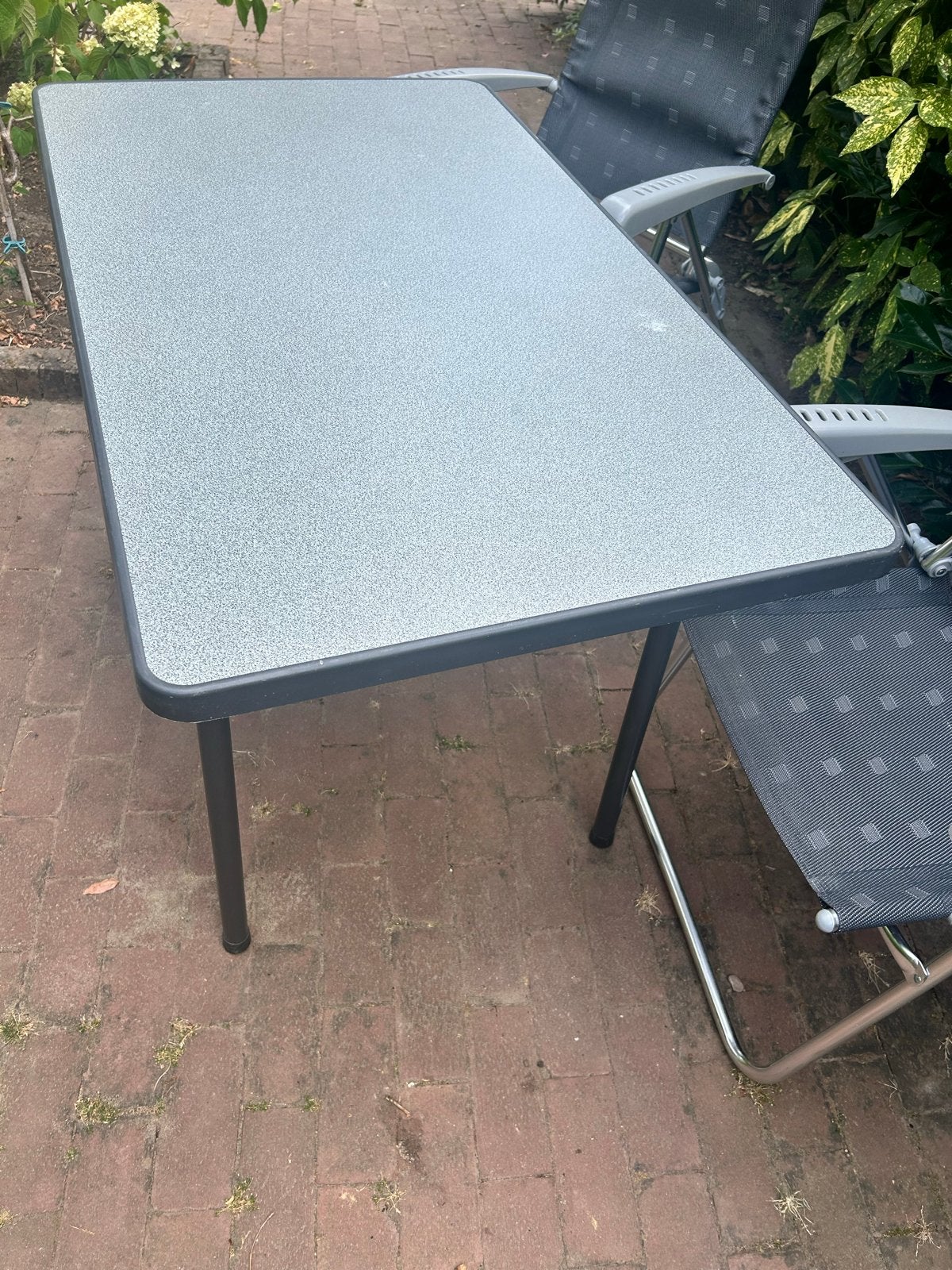 Camping set: Sieger tafel, Dukdalf & Bo Camp stoelen, Ophalen, Gebruikt, Campingstoel