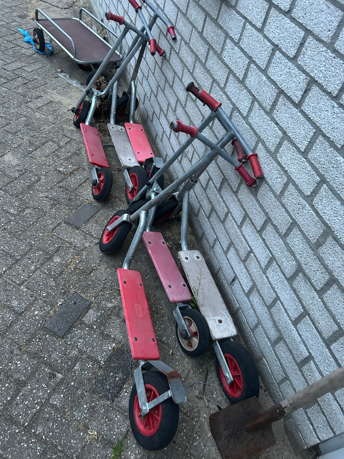 Diverse steps en een bolderkar - ideaal voor kinderopvang, Fietsen en Brommers, Ophalen, Gebruikt, Gewone step