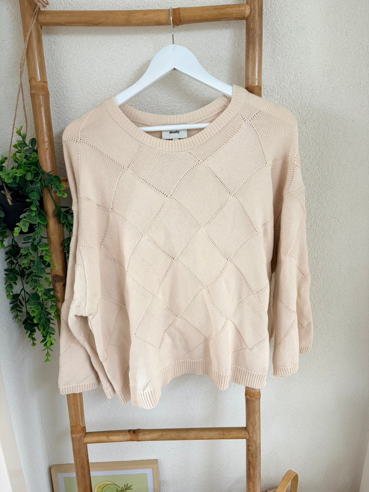 Shoeby katoenen trui maat xxl, Ophalen of Verzenden, Zo goed als nieuw, Maat 46/48 (XL) of groter, Beige