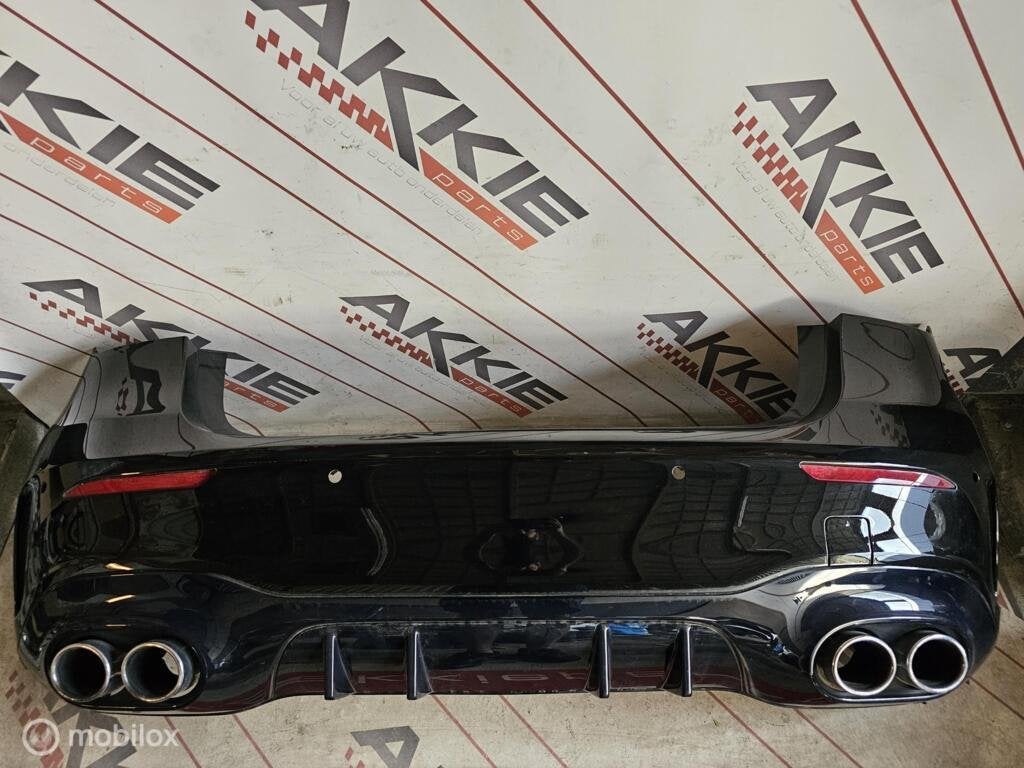 Mercedes A45 AMG Achterbumper W177 zwart, Gebruikt, Ophalen of Verzenden, Achter, Bumper