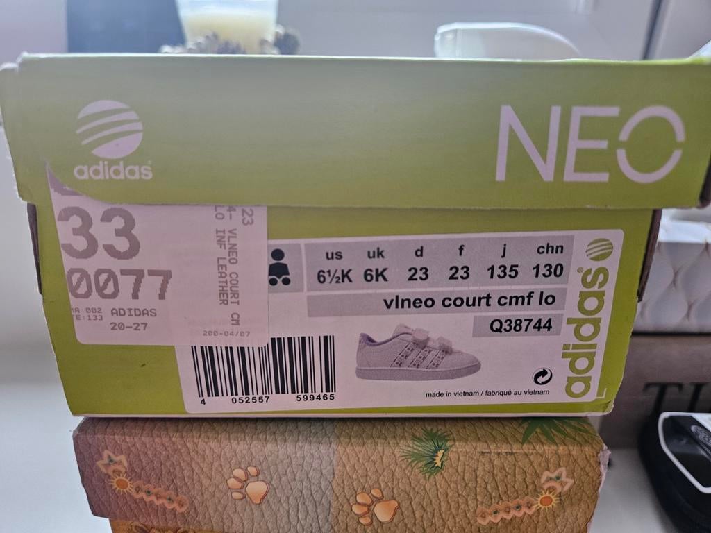 Adidas Neo VLNEO COURT baby schoentjes maat 23, Adidas, Meisje, Ophalen of Verzenden, Gebruikt