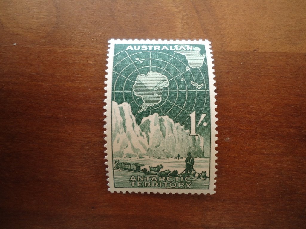 Slede Hond Austr. Antarctica 1963, mi. 4 postfris/ongebruikt, Ophalen of Verzenden, Postfris, Dier of Natuur
