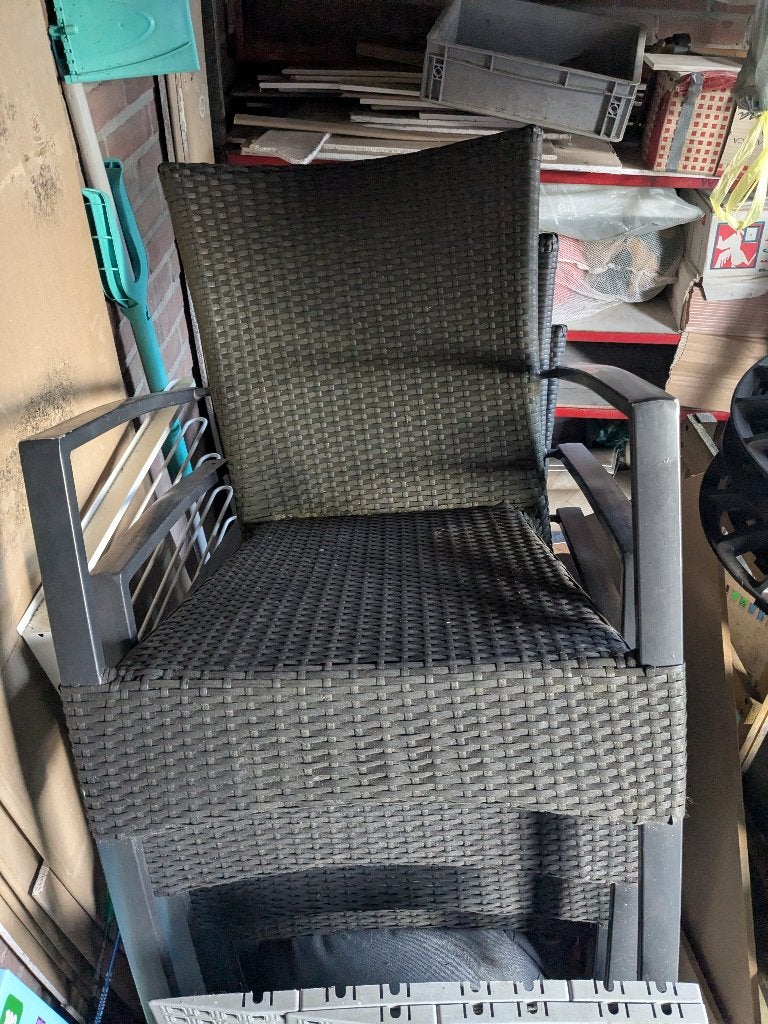 Tuinstoelen stapelbaar set van 4, Tuin en Terras, Ophalen, Gebruikt, Kunststof, Stapelbaar
