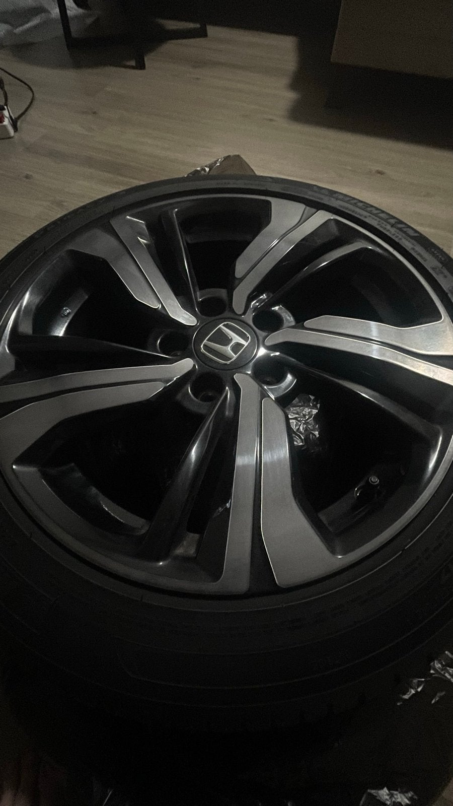 ZGAN Set Honda 17"Velgens + Michelin Banden 235/45R17, Auto-onderdelen, Ophalen, Gebruikt, Banden en Velgen, 17 inch