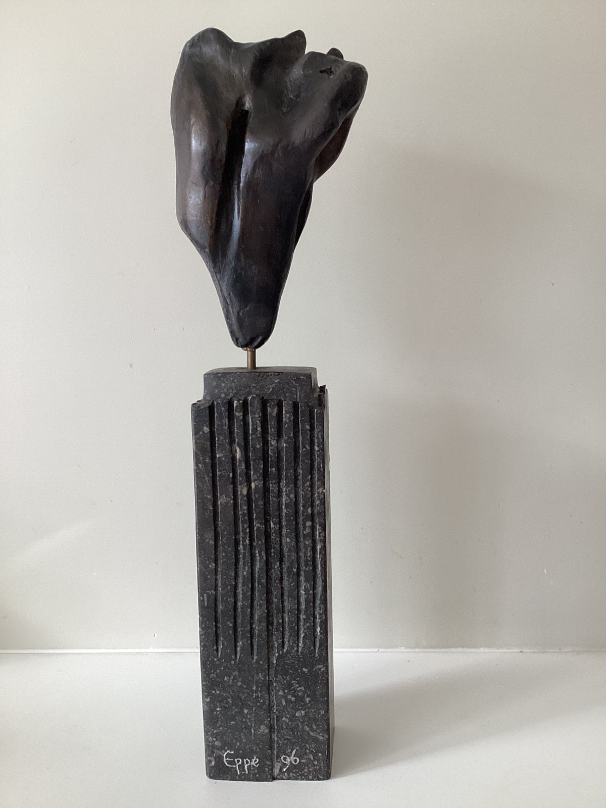 Eppe de Haan torso hout, Ophalen, Houtsnijwerk, Hout, Europa