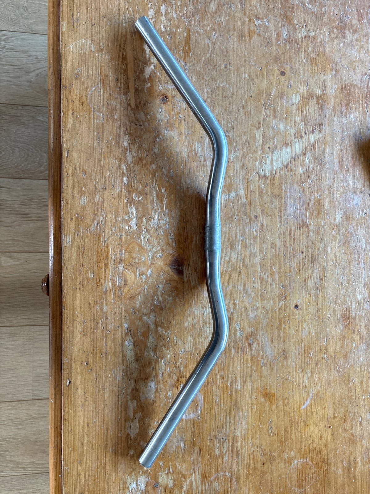 Gebruikt fietsstuur - chroom, Gebruikt, Stuur, Ophalen of Verzenden, Aluminium