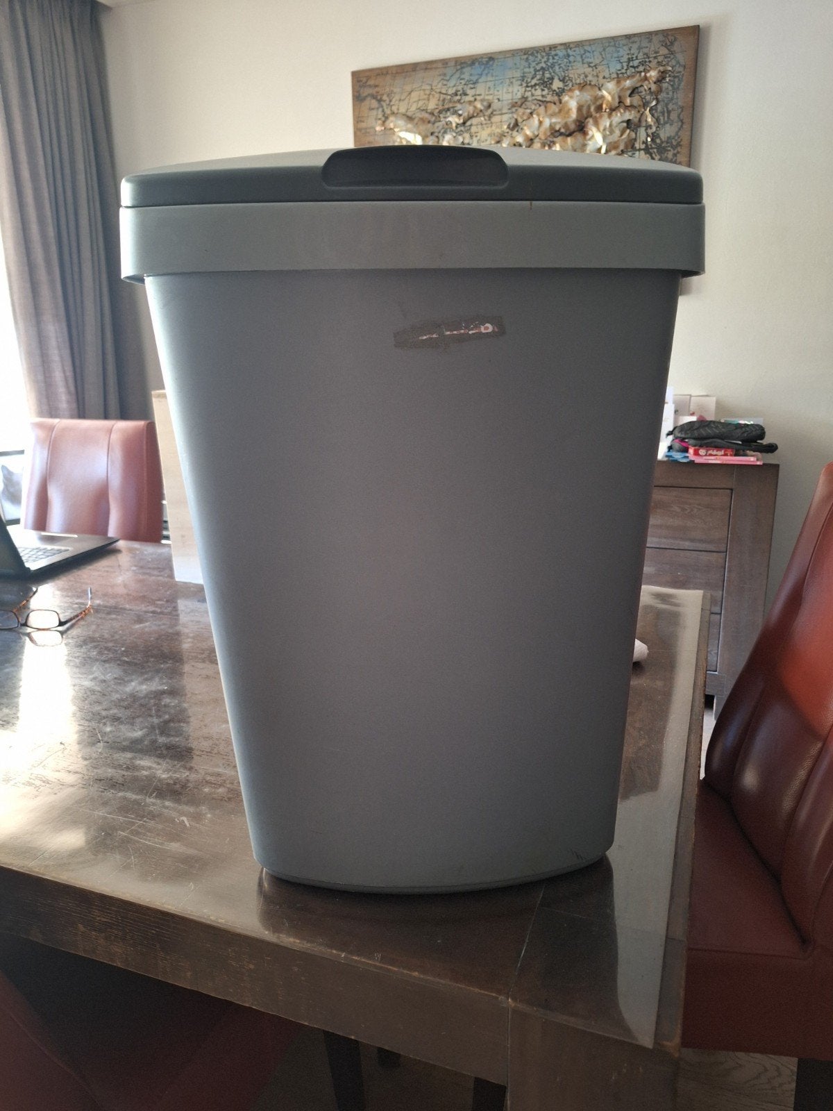 Curver afvalemmer met deksel 50 ltr, Ophalen, 50 – 75, Kunststof, Gebruikt
